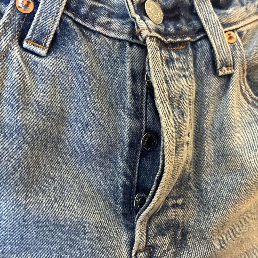 Levi’s Premium 90’s Women 501 Selvedge VTG Denim Big E Red Tab Jeans Med Wash 26 - Picture 11 of 16